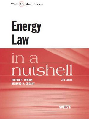 cover image of Tomain and Cudahy's Energy Law in a Nutshell, 2d